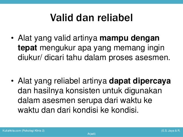 Psikologi klinis 2 pertemuan 1