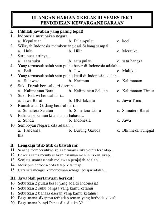 Soal Bahasa Bali Kelas 2 Sd