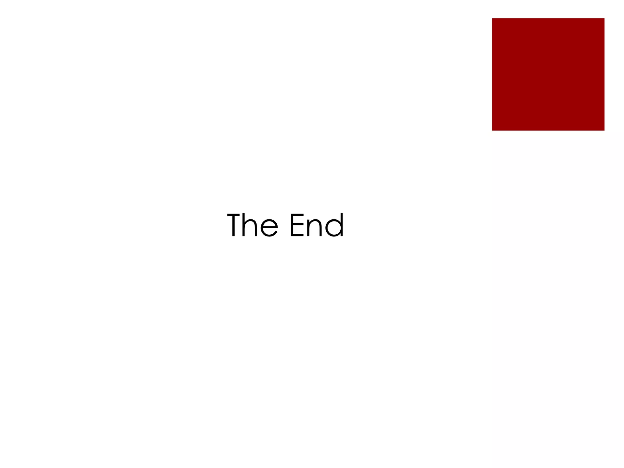 The End 