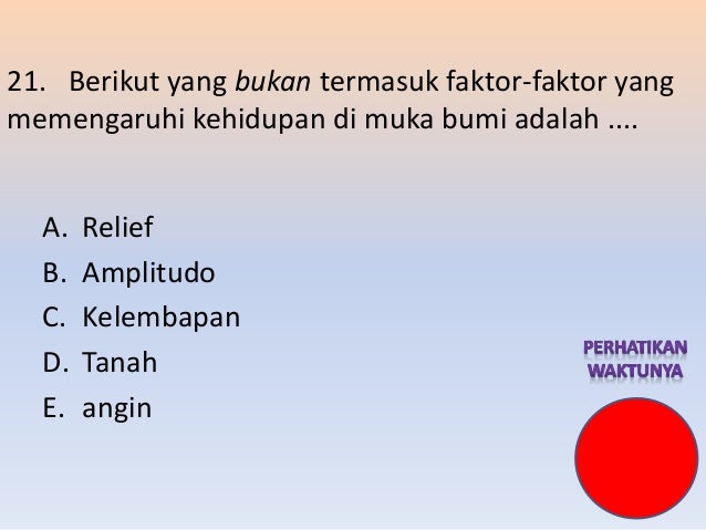 Ulangan Harian Kelas Xi Biosfer