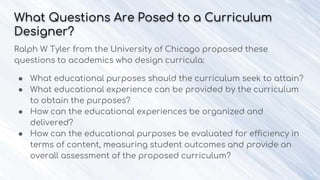 Curriculum design 101 | PPTX