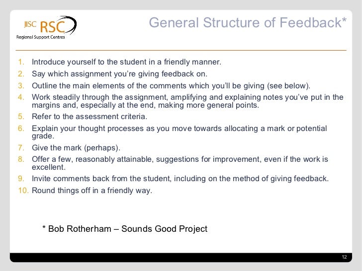 Using Audio Feedback What, Why How