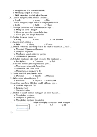 Uh kelas 2 sub tema 2 | DOCX