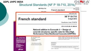 Structural Standards (NF P 18-710, 2016)
SDPL UHPC INDIA
 