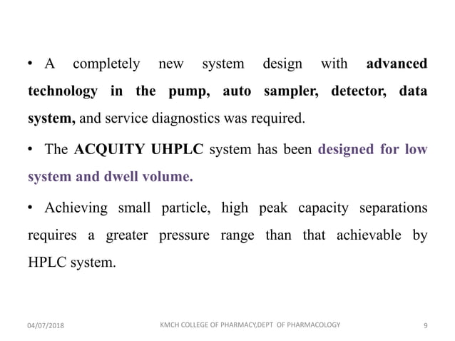 ultra high performance liquid chromatography | PPTX