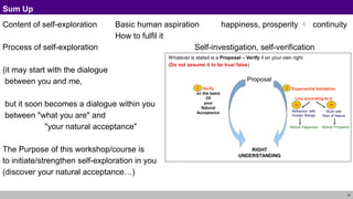 Self Exploaration Self Exploration of UHV as the process for education | PPTX
