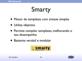 User Interface (in portuguese)