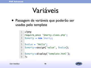 User Interface (in portuguese)