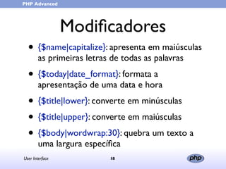 User Interface (in portuguese)