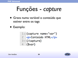 User Interface (in portuguese)