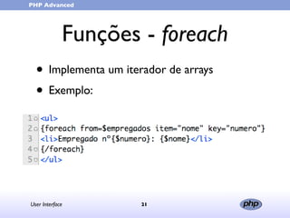 User Interface (in portuguese)
