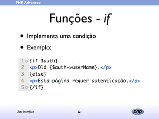 User Interface (in portuguese)