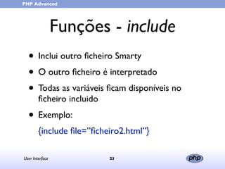 User Interface (in portuguese)