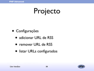 User Interface (in portuguese)