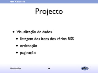User Interface (in portuguese)