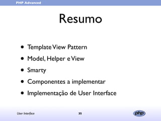 User Interface (in portuguese)