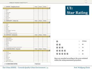 Stars are awarded according to the score attained within the rating assessment procedure. UI:  Star Rating 