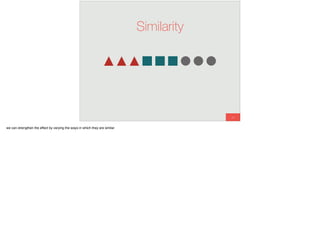 14
Similarity
we can strengthen the effect by varying the ways in which they are similar
 