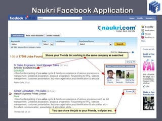 Naukri Facebook Application

 
