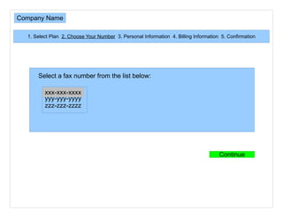 Select a fax number from the list below: xxx-xxx-xxxx yyy-yyy-yyyy zzz-zzz-zzzz 