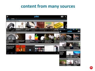 content from many sources 