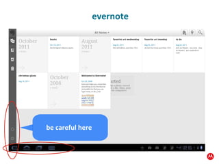 evernote be careful here 