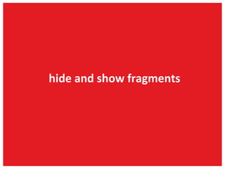 hide and show fragments 