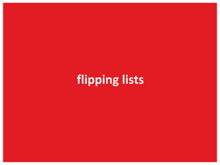 flipping lists 