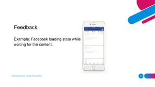 Feedback
Example: Facebook loading state while
waiting for the content.
UI/UX Engineering - Roshan Karunarathna 47
 