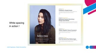 White spacing
in action !
UI/UX Engineering - Roshan Karunarathna 61
 