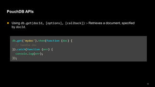 Ui5 con@Banglore - UI5 App with Offline Storage using PouchDB | PPTX