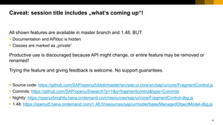 14
When creating inner controls in init(), bind their properties and aggregations to a
ManagedObjectModel you create.
ManagedObjectModel in regular composite controls
Demo Code
…
 