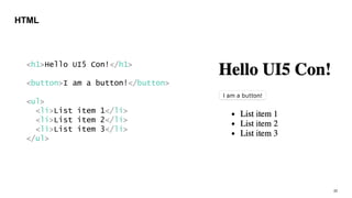 Fiori 3 with UI5 and UI5 Web Components | PPT