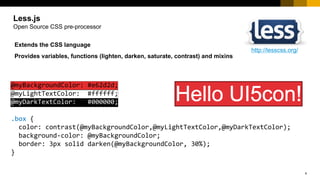 UI5con@SAP 2017 - UI5 Theming Explained | PPT
