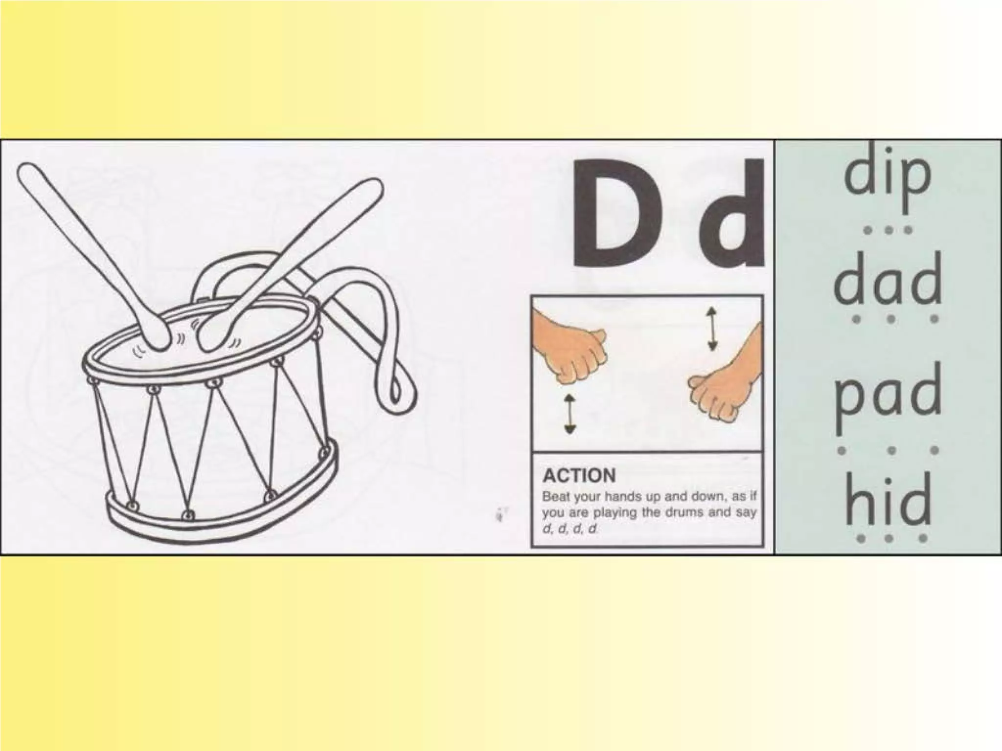 Flashcards and posters D d