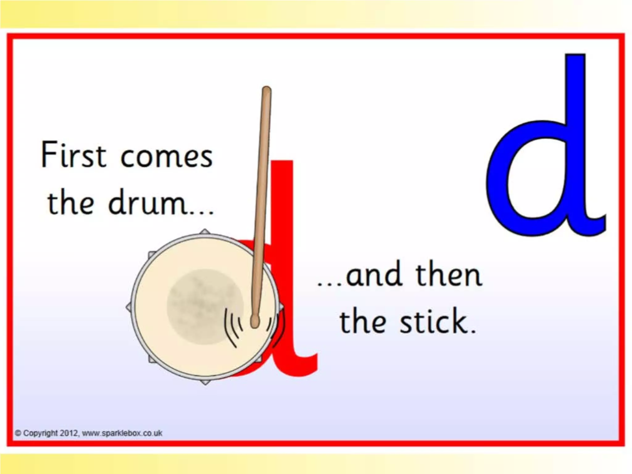 Flashcards and posters D d