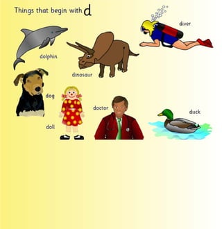 Flashcards and posters D d