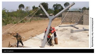 architecture for humanity 
Job Creation 
 