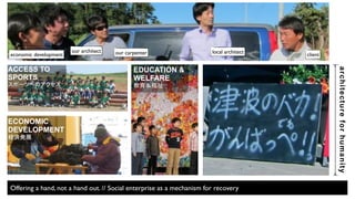 architecture for humanity 
Students Rebuild // 4 Million Cranes By Children // Raising $1/2M 
 