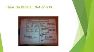 Think On Papers , Not on a PC 
 