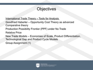 Job Trade Model New trade models Lecture of International economics course | PPTX