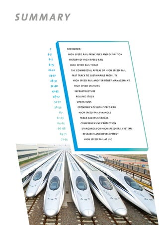 UIC High Speed Rail Brochure | PDF