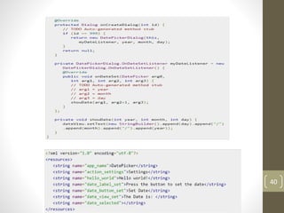 UI controls in Android | PDF