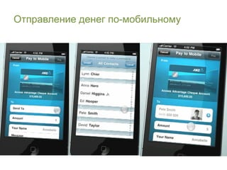 Отправление денег по-мобильному
 