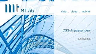 CSS-Anpassungen
Live Demo
 
