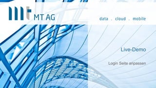 Live-Demo
Login Seite anpassen
 