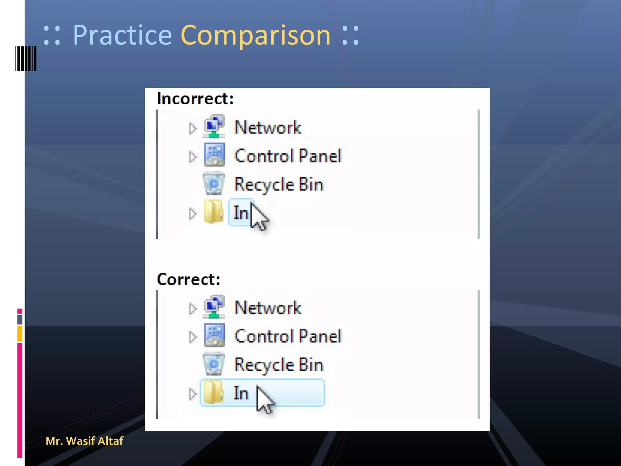 :: Practice Comparison ::

Mr. Wasif Altaf

 
