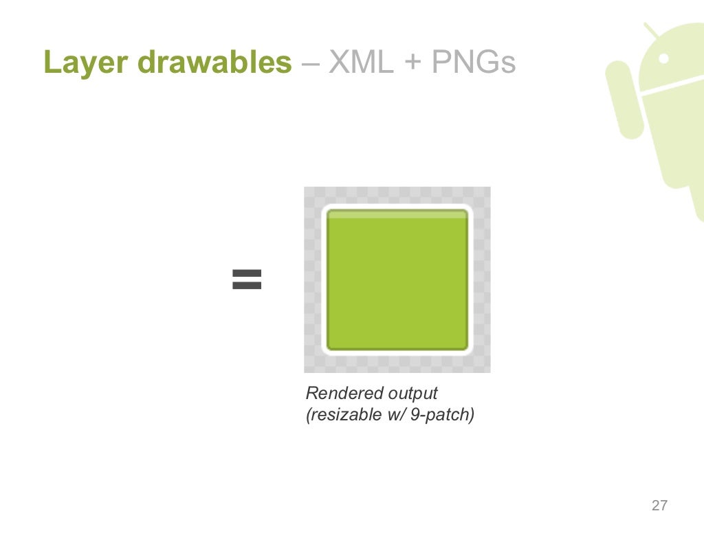 Layer drawables XML