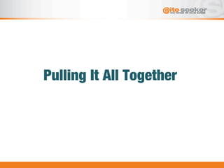 Pulling It All Together
 