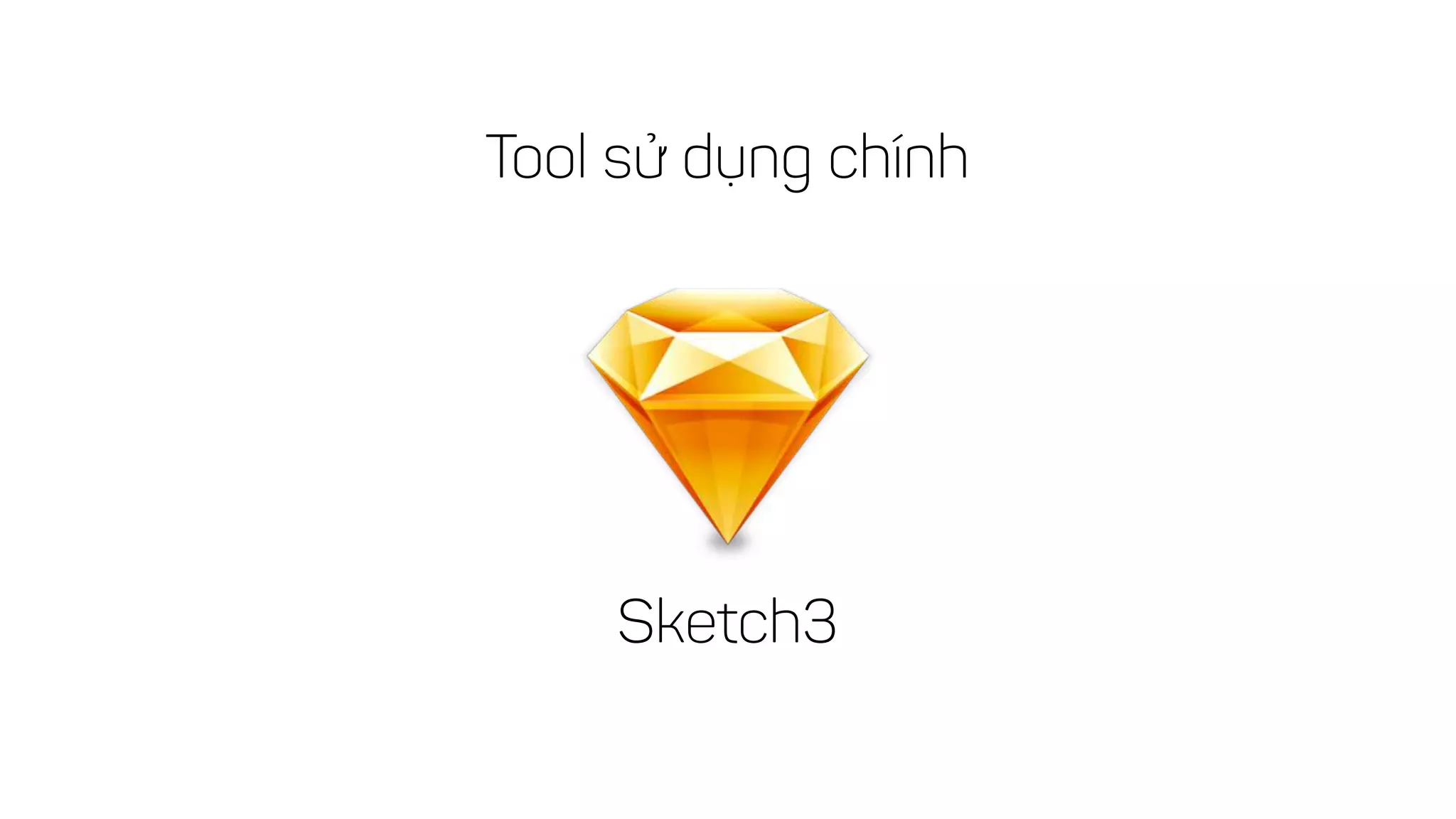 Tool sử dụng chính
Sketch3
 
